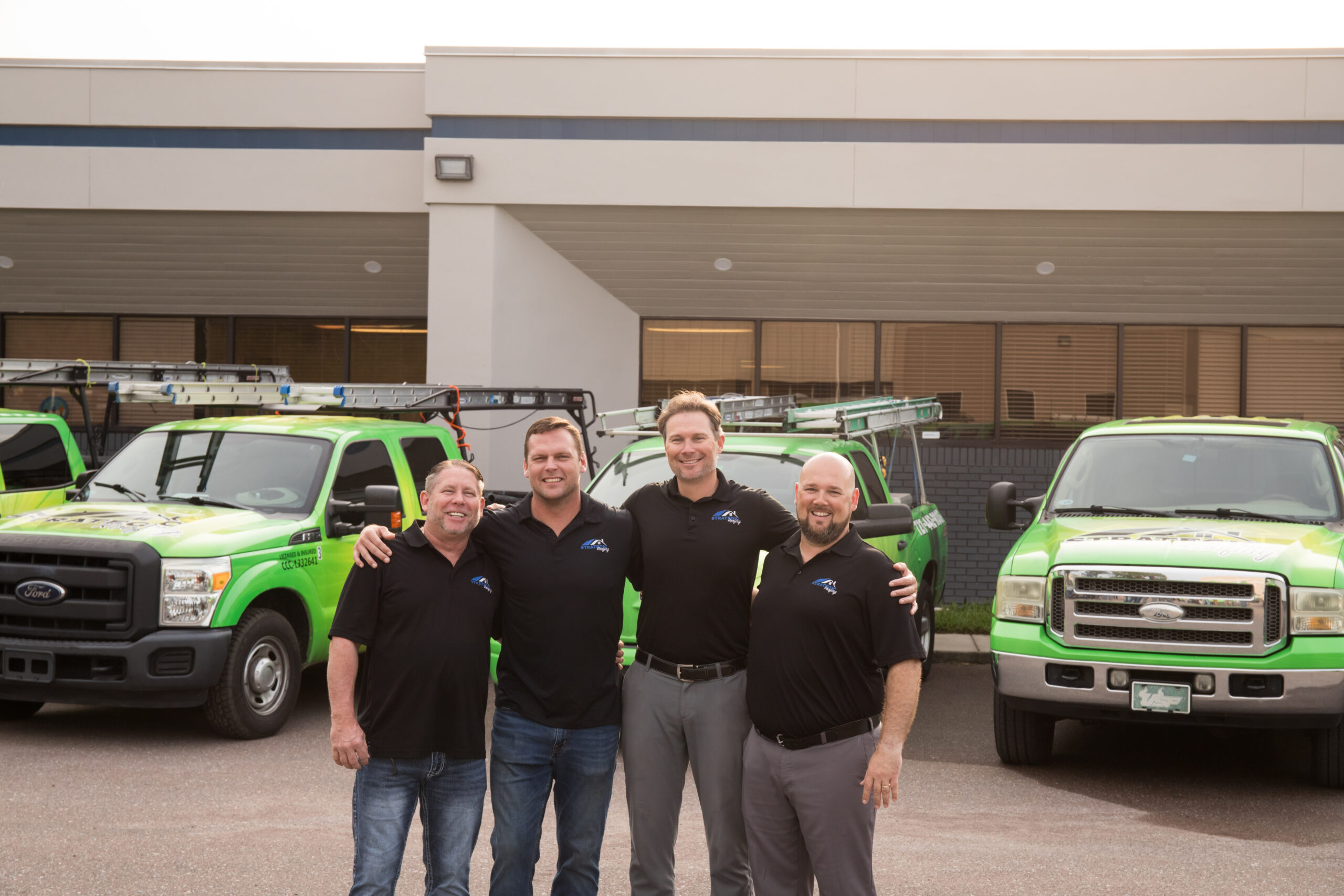 The founders of Strategic Roofing